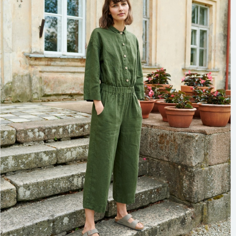Billy T Women's Green Romper Jumpsuit M